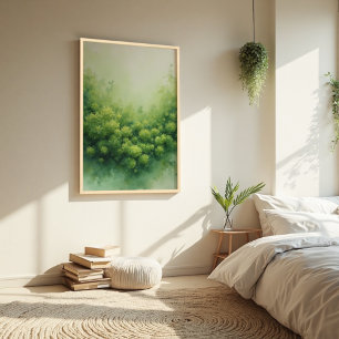 Sage Grönt Veil Moss Abstrakt - Organiskt Modern Poster