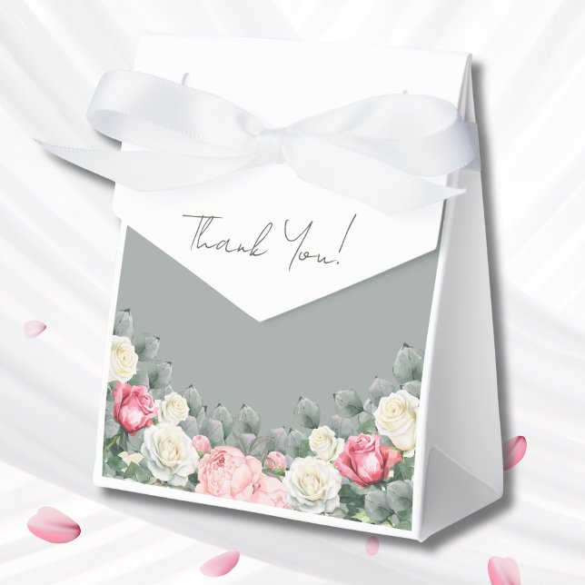 Sage Grönt Vintage Garden Ro Möhippa Presentaskar (Skapare uppladdad)