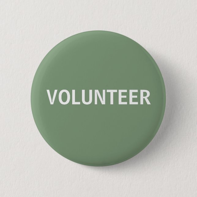 Sage Grönt Volunteer Knapp (Framsida)