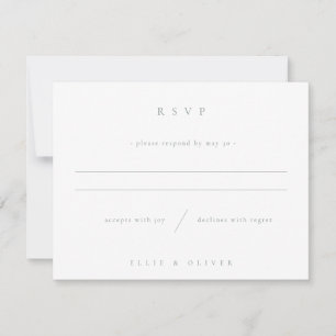 Sage Grönt & White Boho Bröllop Modern OSA Kort