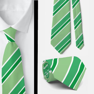 Sage Grönt White Diagonal Candy Rand Stripe Slips
