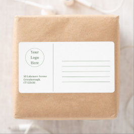 Sage Grönt White Modern Business Shipping Fraktsedel