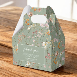 Sage Grönt WildblomBoho Baby i Bloom Garden Presentaskar