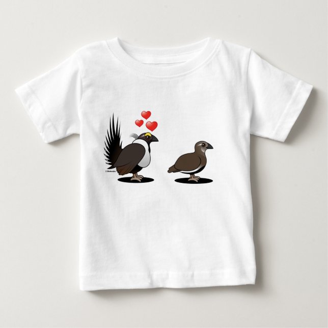 Sage Grouse Kärlek T-shirt (Framsida)