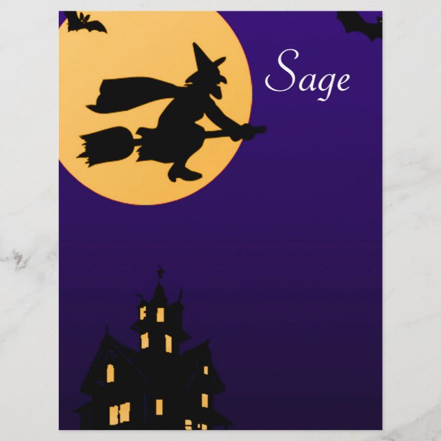 Sage Halloween Letterhead (Framsida)