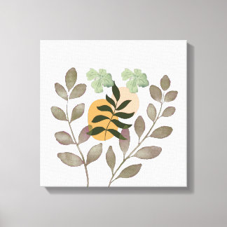 "Sage Harmony | Modern botanisk bladkonst på vägg" Canvastryck