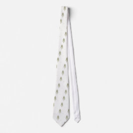 Sage herb botaniska växtens vattenfärgade grönt slips