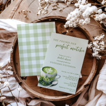 Sage hon hittade sin perfekta Matcha bröllopsdusch