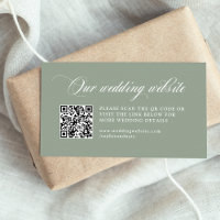 Sage Italy Elegance | QR-kod för Bröllop webbplats