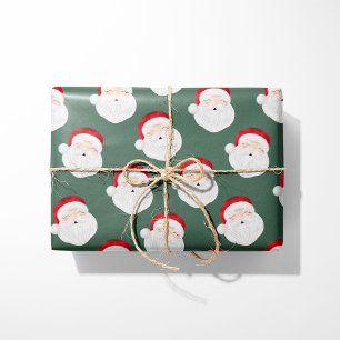 Sage Jultomten Ansikte - Papper julinsvällning Presentpapper