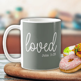 Sage kärlek tro citat minimalism kaffemugg