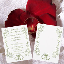 Sage Klockor Scrollwork Wedding Reception