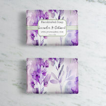 Sage & Lavendar Watercolor Soap Wrap Wrap Papprare