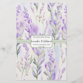 Sage & Lavendar Watercolor Soap Wrap Wrap Papprare