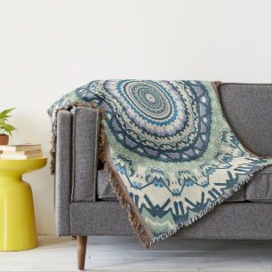 Sage Lavender Mandala Filt