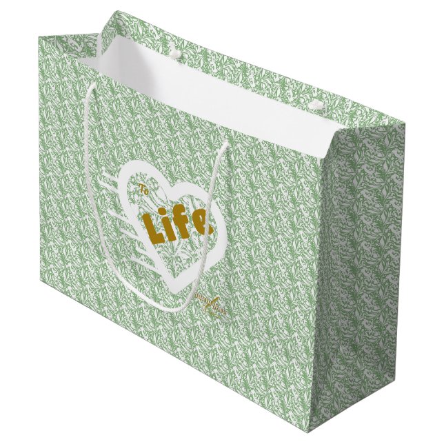 Sage Life Large Gift Bag av Poet Adiela Akoo (Framsidan Vinklad)
