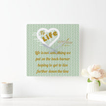 Sage Life Wall Clock av Poet Adiela Akoo