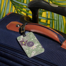 sage lila plum boho fjäthers doodle
