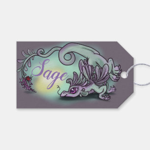 Sage Little herb drakon Presentetikett