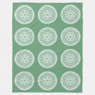 Sage Mandala Fleecefilt