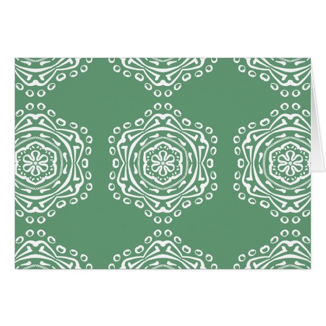 Sage Mandala Hälsningskort (Framsidan Horizontal)