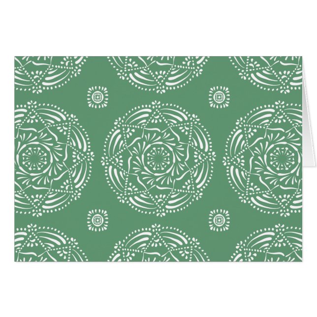 Sage Mandala Hälsningskort (Framsidan Horizontal)