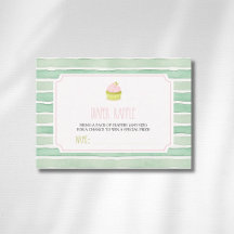 Sage Matcha Cupcake Baby Shower Blöja Lotteri