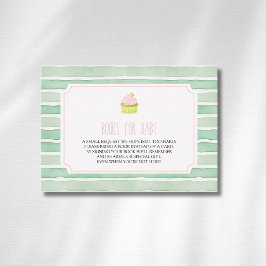 Sage Matcha Cupcake Baby Shower Böcker För Bebis  Tilläggskort