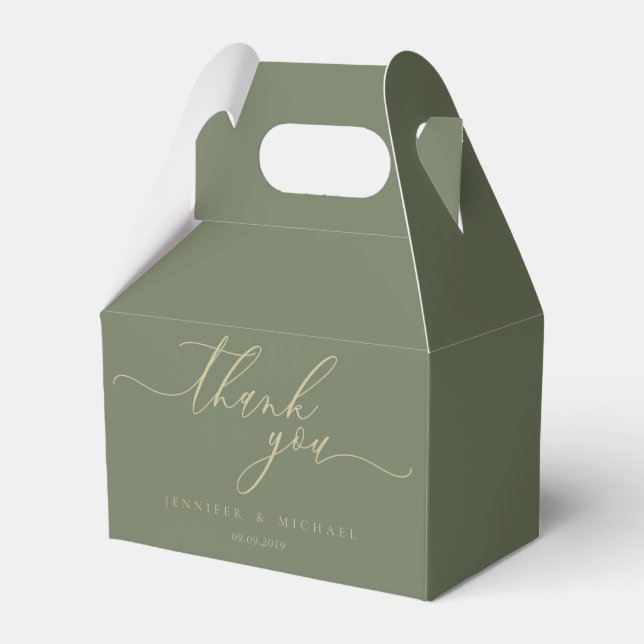 Sage Minimal Signature Tack Presentaskar (Framsidan Sidan)