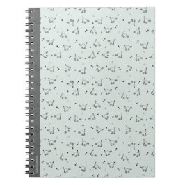 Sage Minimalistisk Katt Linje Konst Anteckningsbok