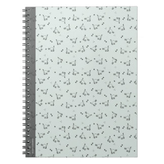 Sage Minimalistisk Katt Linje Konst Anteckningsbok