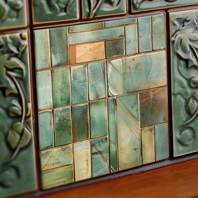 Sage Mosaic Artistry Ceramic Tile Kakelplatta (Skapare uppladdad)