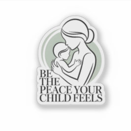 Sage Mother Baby Silhouette Mantra Klistermärken