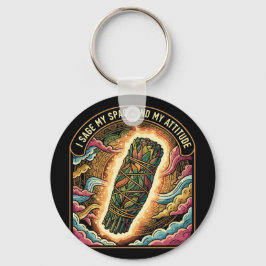 Sage My Space and My Attitude Smudging Cleansing A Nyckelring