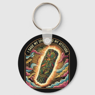 Sage My Space and My Attitude Smudging Cleansing A Nyckelring