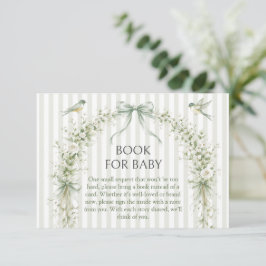Sage Nesting Party Baby Shower Böcker för Bebis Tilläggskort