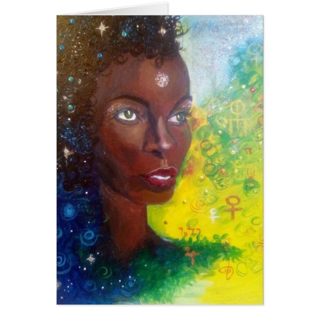 Sage of the Stars Saraswati Card OBS Kort (Framsidan)