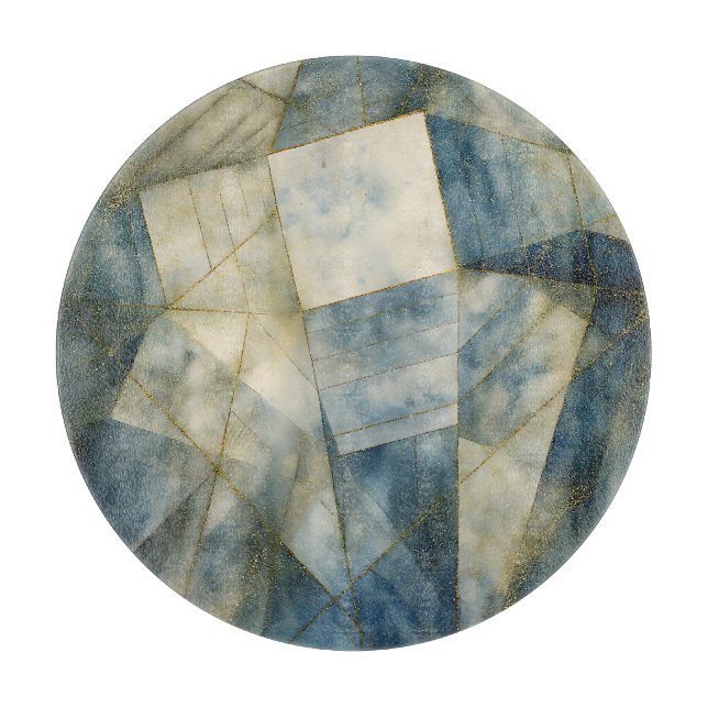 Sage Oliv grönt Guld Geometric Abstrakt Naturlig (Framsidan)