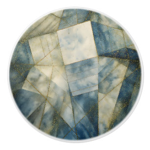 Sage Oliv grönt Guld Geometric Abstrakt Naturlig Knopp