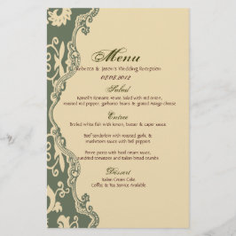 Sage paisley vintage westernt landsbyggsbröllop