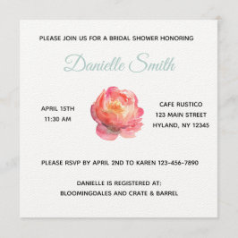 Sage Peony Inbjudningar