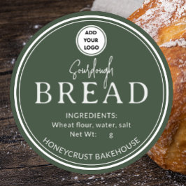 Sage Pine Bakery Surdeg Bröd Logotyp Etikett