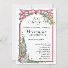 Sage & Ro Herbal Crystal Bouquet Baby Wiccaning Inbjudningar