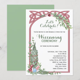 Sage & Ro Herbal Crystal Bouquet Baby Wiccaning Inbjudningar