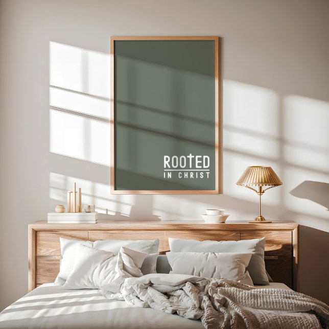 Sage Rooted kristen tro citat Poster (Skapare uppladdad)