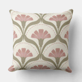 Sage & Rose Floral Throw Pillow Kudde