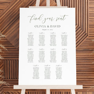 Sage Script 11 bord-sittplatsdiagram - hitta ditt Poster