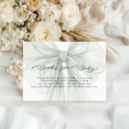 Sage Sheer Bow Books for Baby Insert Tilläggskort