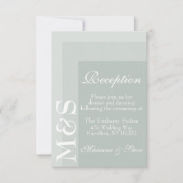Sage Simple Modern Chic Script Bröllop Card Tack Kort