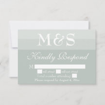 Sage Simple Modern Script Bröllop OSA Card
